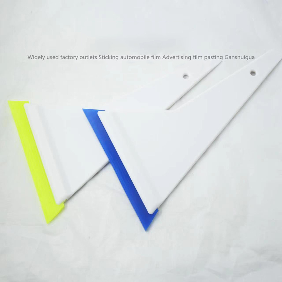 Handle Tint Squeegee for Car Window Tint & PPF Installation | Professional Triangle Hard Rubber Scraper for Scratch-Free Application, Glass Cleaning &