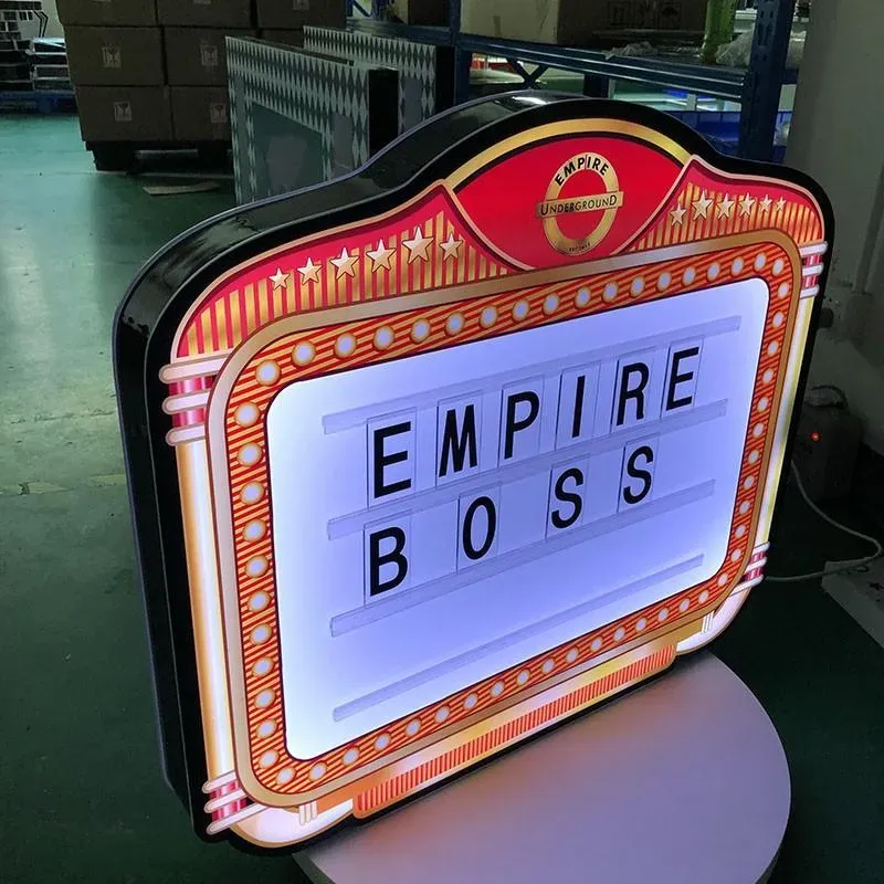 Customized Rechargeable LED Lighted Display Message Board Bar Wine Bottle Presenter Party Night Club Marquee Light Box S