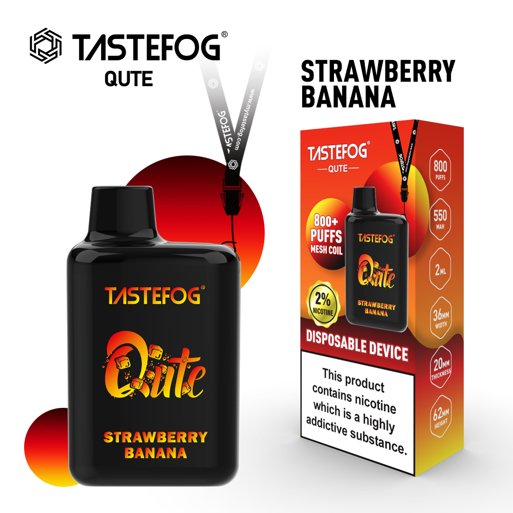 Disposable Vape Pen With TPD Certificate Tastefog Qute 2% 2ml 550mAh 800 Puff Electronic Cigarette 15 Flavors Wholesale
Disposable Vape Pen With TPD Certificate Tastefog Qute 2% 2ml 550mAh 800 Puff Electronic Cigarette 15 Flavors Wholesale