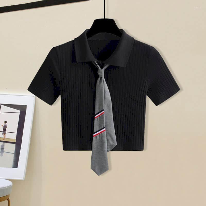 Work Dresses Knit Jk Uniform Short Sets Lapel Collar Shirt Korean Japanese Style Two Piece Women Outfits Summer Dress Female Clothing