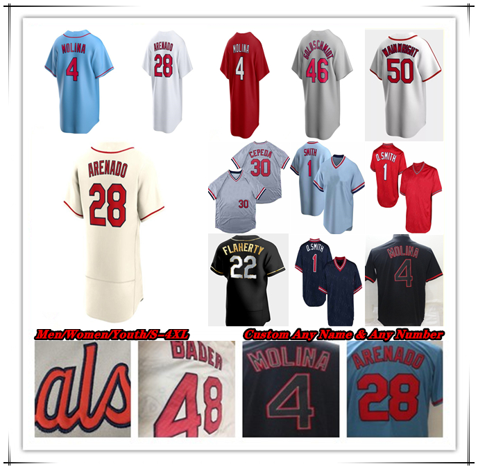 

Baseball Jersey Paul Goldschmidt Nolan Arenado Willson Contreras Edman Nolan Gorman Brendan Donovan Yadier Molina Lars Nootbaar Miles Mikolas Montgomery DeJong, Men flexbase cream