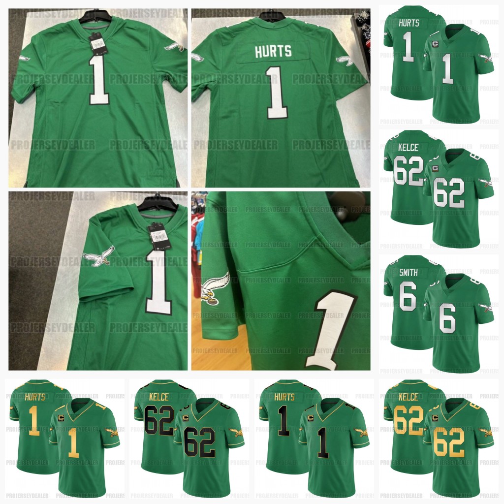 2023 Kelly Green Jalen Hurts Philadelphias Eagles''1 Football Jerseys Jason Kelce A.J. Brown Miles Sanders DeVonta Smith Haason Reddick Swift, White
2023 Kelly Green Jalen Hurts Philadelphias Eagles''1 Football Jerseys Jason Kelce A.J. Brown Miles Sanders DeVonta Smith Haason Reddick Swift, White