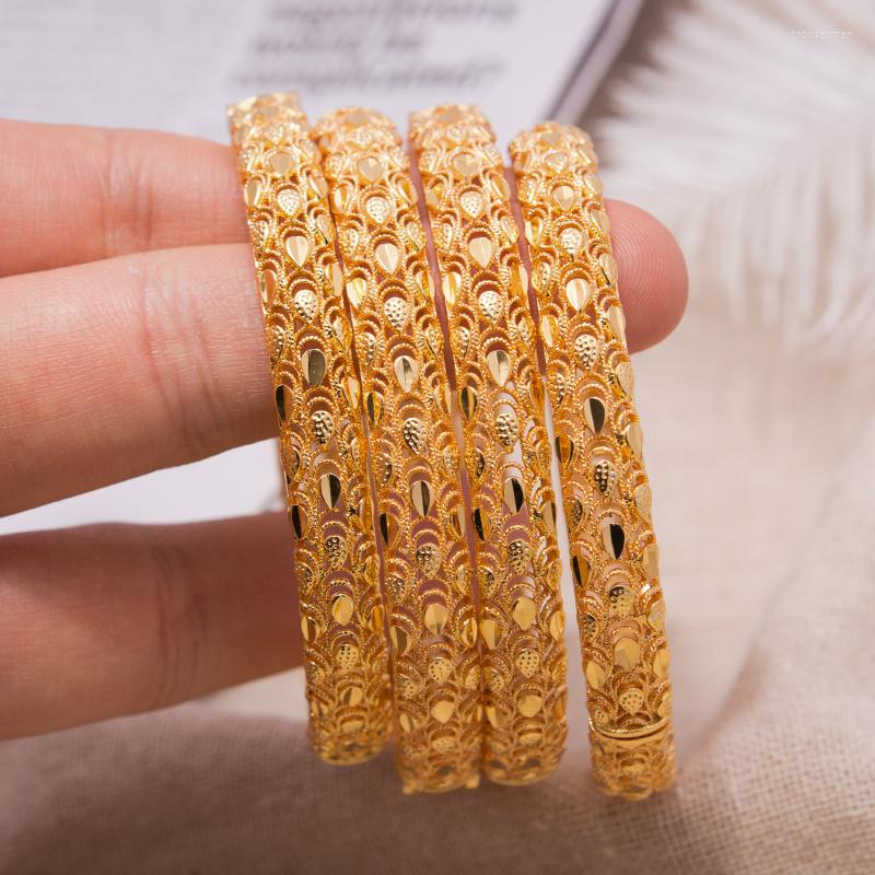 Bangle 4Pcs Dubai Bangles JPhoenix Flower Bracelet Copper Gold Color Bride Wedding Bracelets & For Men Women Jewelry
Bangle 4Pcs Dubai Bangles JPhoenix Flower Bracelet Copper Gold Color Bride Wedding Bracelets & For Men Women Jewelry