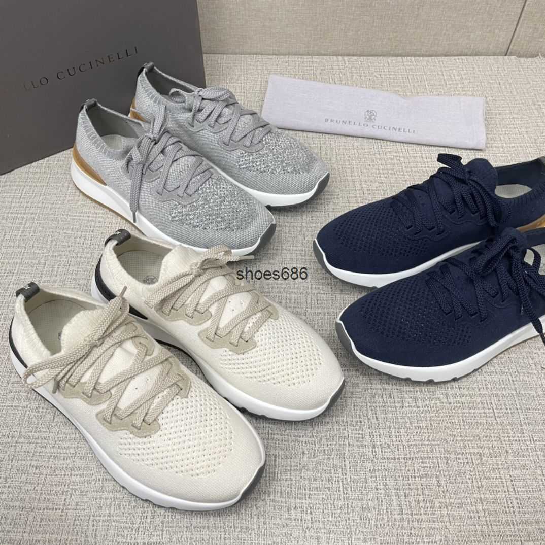 New Brunello Cucinelli Knitted Casual Sports Shoes Men's Shoes Low Top Wear Lace Elastic Surface, Blue
New Brunello Cucinelli Knitted Casual Sports Shoes Men's Shoes Low Top Wear Lace Elastic Surface, Blue
