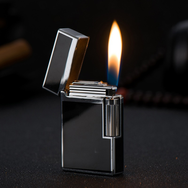 

Creative Flint Lighter Windproof Commercial Gas Butane Inflatable Lighter Jet Crisp PING Piano Sound Pipe Cigar Torch lighter Compact Men Cool Gift Gadget No Gas