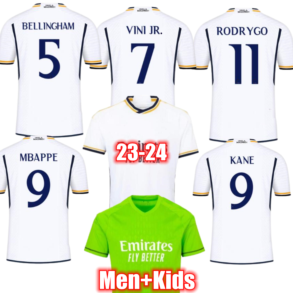 23 24 BELLINGHAM Soccer Jerseys 4XL VALVERDE VINI JR Madrids 2023 2024 RODRYGO KANE Fan Player version Mordric CAMAVINGA Football shirts kit HALA men kids uniform, 23-24 home fan version
23 24 BELLINGHAM Soccer Jerseys 4XL VALVERDE VINI JR Madrids 2023 2024 RODRYGO KANE Fan Player version Mordric CAMAVINGA Football shirts kit HALA men kids uniform, 23-24 home fan version