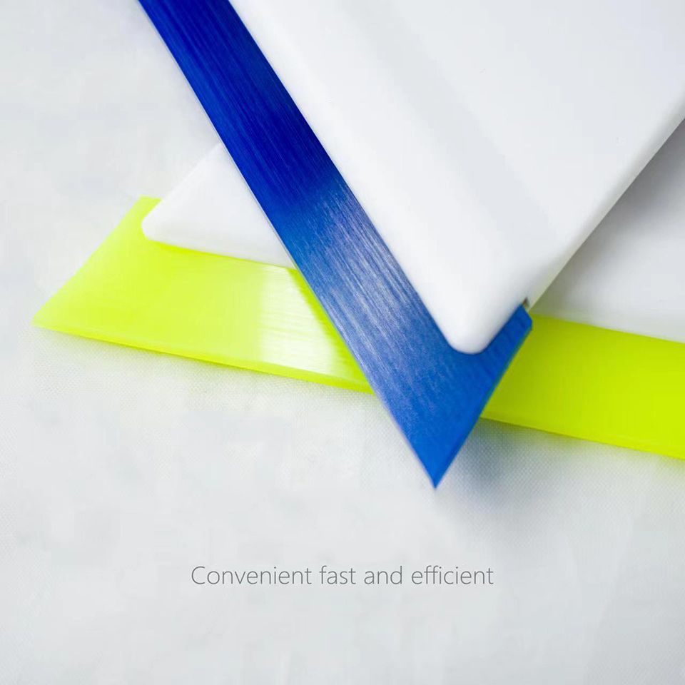 Handle Tint Squeegee for Car Window Tint & PPF Installation | Professional Triangle Hard Rubber Scraper for Scratch-Free Application, Glass Cleaning &