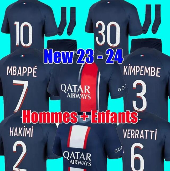 22 23 24 PAriS soccer jersey adult kit socks home away MBAPPE HAKIMI PLAYER #30 PSGS SERGIO RAMOS Maillots de football 2022 2023 MARQUINHOS VERRATTI shirt uniforms, 22/23 home no socks
22 23 24 PAriS soccer jersey adult kit socks home away MBAPPE HAKIMI PLAYER #30 PSGS SERGIO RAMOS Maillots de football 2022 2023 MARQUINHOS VERRATTI shirt uniforms, 22/23 home no socks
