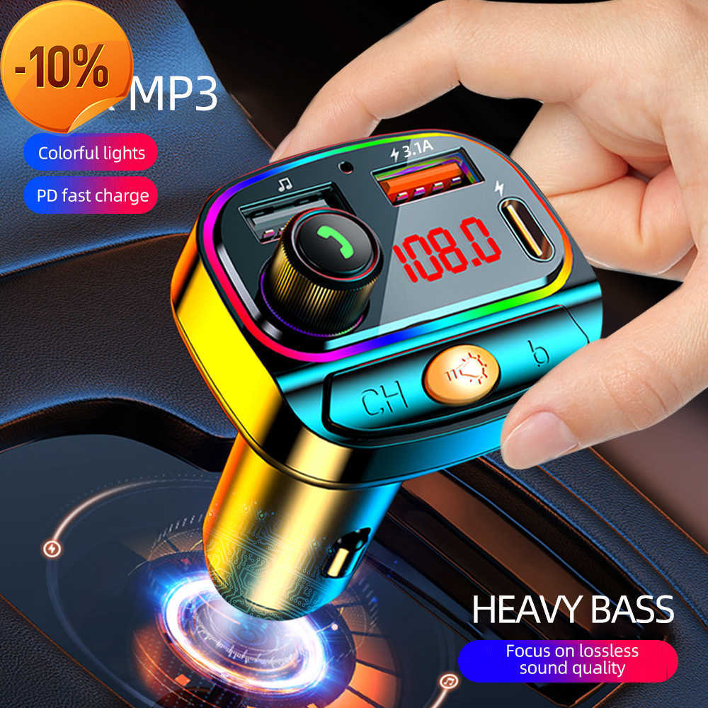New FM Modulator Transmitter Bluetooth 5.0 FM Radio 3.1A USB Type C Car Charger Handsfree Car Kit Wireless Audio FM Transmiter
New FM Modulator Transmitter Bluetooth 5.0 FM Radio 3.1A USB Type C Car Charger Handsfree Car Kit Wireless Audio FM Transmiter