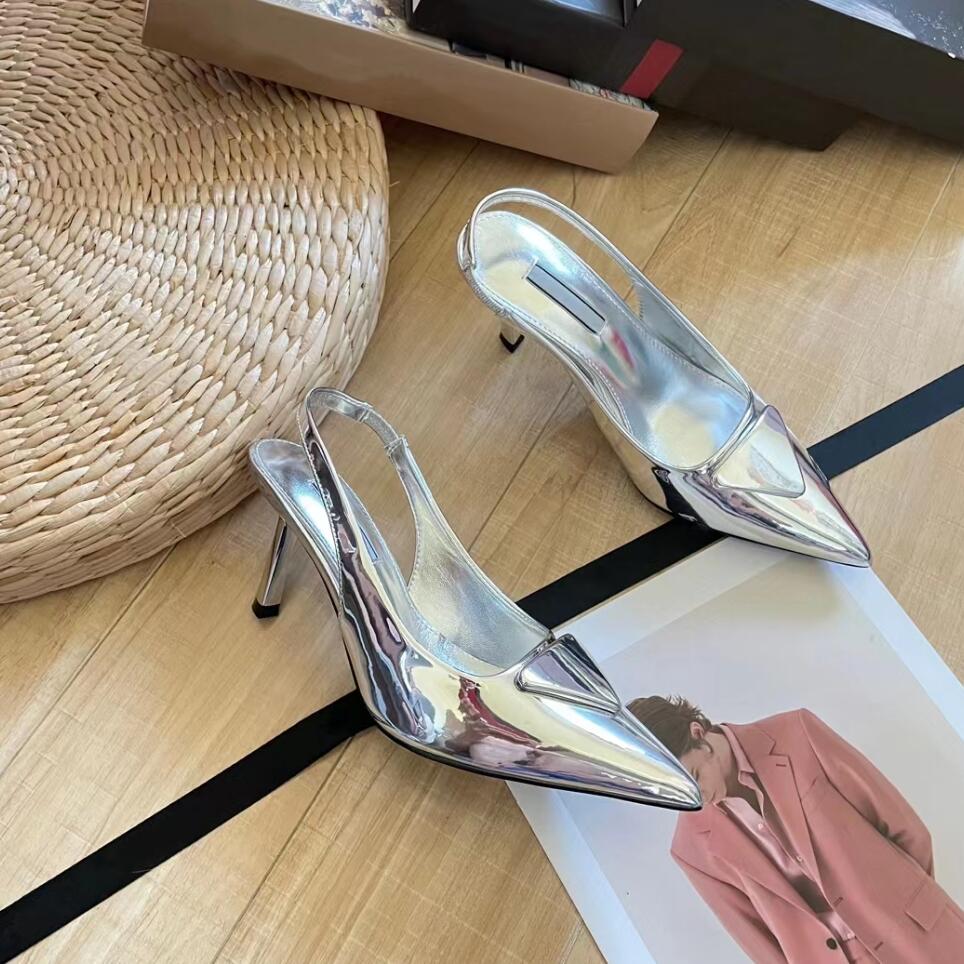 Designer High-Heeled Sandal Silver Shiny Leather Mid-Heel Sandals Women Luxury Summer High Heels Shoes High Quality Wedding Party Sandal, 04
Designer High-Heeled Sandal Silver Shiny Leather Mid-Heel Sandals Women Luxury Summer High Heels Shoes High Quality Wedding Party Sandal, 04