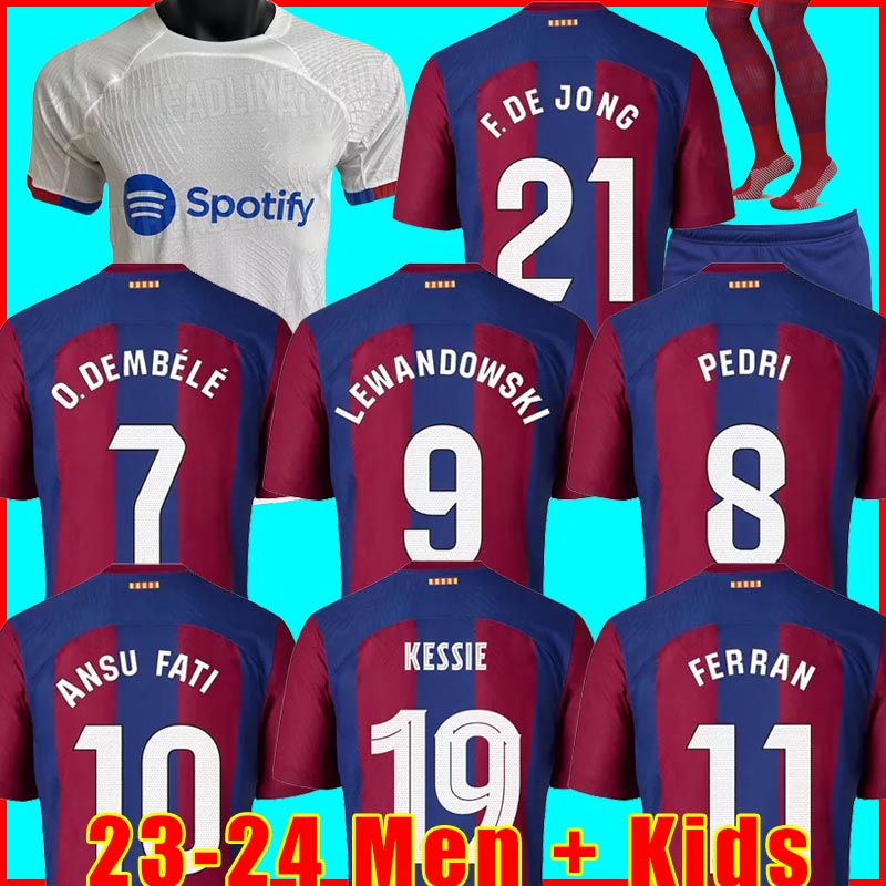 LEWANDOWSKI soccer jerseys 23 24 ANSU FATI BARCELONAS PEDRI GAVI FERRAN RAPHINHA 2023 2024 F. DE JONG DEMBELE Camisetas football shirt men kids kit sets equipment tops, 22/23 kids third + socks
LEWANDOWSKI soccer jerseys 23 24 ANSU FATI BARCELONAS PEDRI GAVI FERRAN RAPHINHA 2023 2024 F. DE JONG DEMBELE Camisetas football shirt men kids kit sets equipment tops, 22/23 kids third + socks