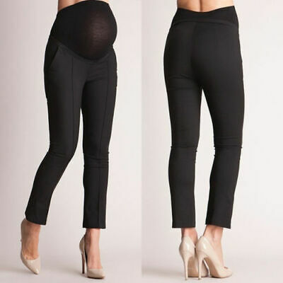 Women's Pants Capris Casual Elastic Belly Protection Maternity Pregnant Leggings Pant Trouser Pencil Pant Pregnancy Clothings High Waist Long Pan