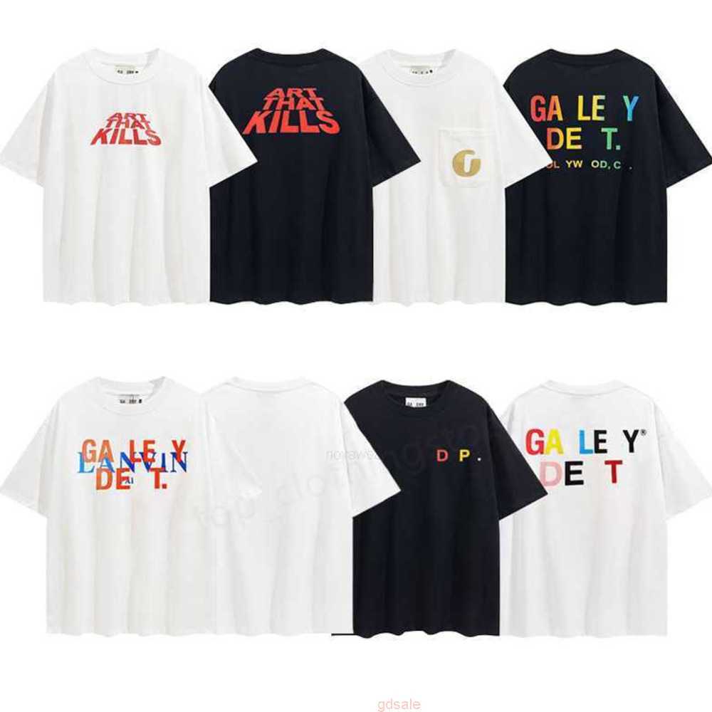 Galleries Tee T shirts Mens Designer women T-Shirt Short sleeves rainbow Letter printed Fashion Leisure tops Cottons Casual Clothing Size S-XL GD 26
Galleries Tee T shirts Mens Designer women T-Shirt Short sleeves rainbow Letter printed Fashion Leisure tops Cottons Casual Clothing Size S-XL GD 26