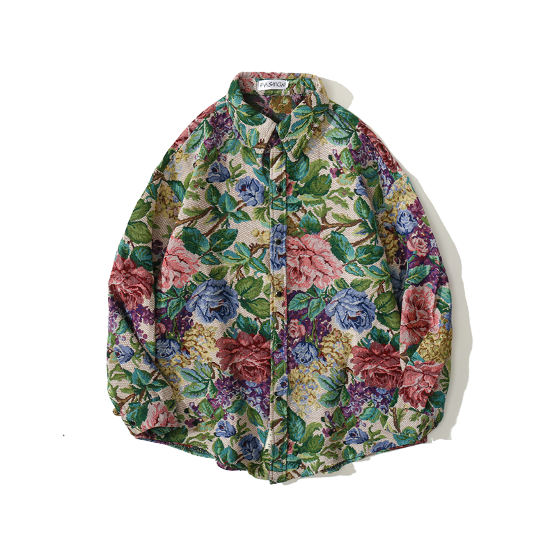 Shirts Men Cotton Floral Print Oversize Vintage Autumn Fashion Original Korean Shirts, Green
Shirts Men Cotton Floral Print Oversize Vintage Autumn Fashion Original Korean Shirts, Green
