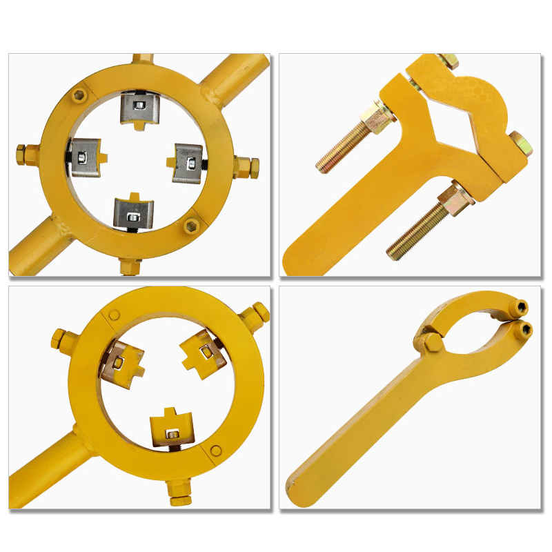 Adjustable Hydraulic Cylinder Spanner Wrench Gland Nut Oil Seal O Rings Removal Tool for all Types of Heavy Equipment Construction Machinery Excavator