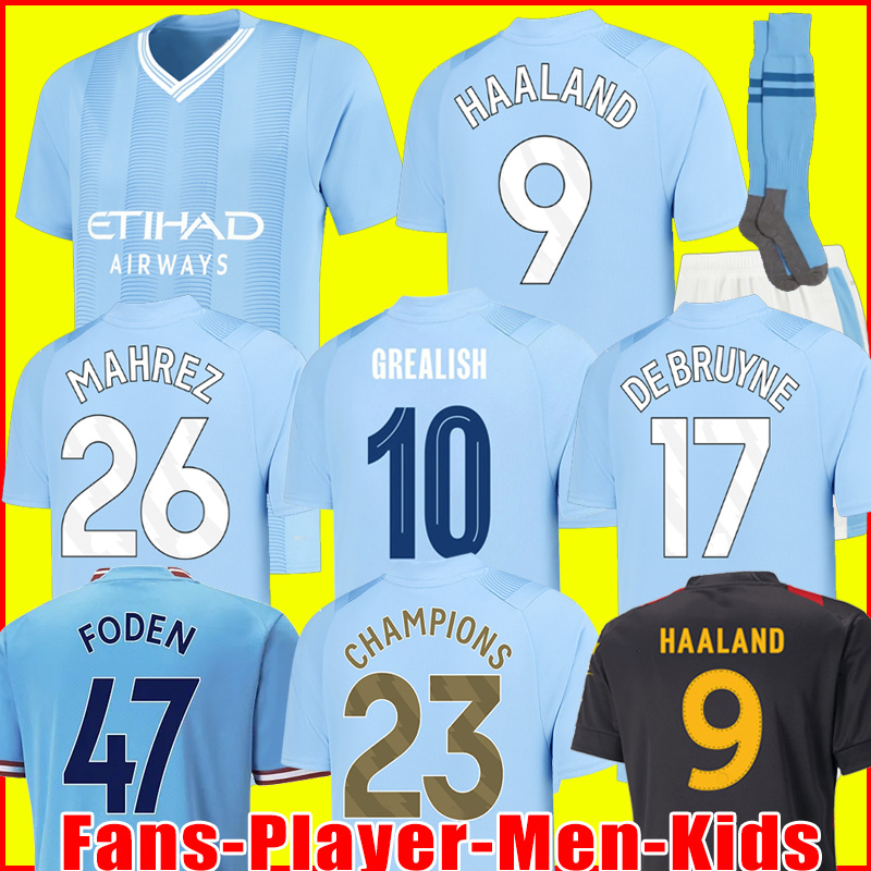 23 24 HAALAND soccer jerseys DE BRUYNE PHILLIPS MANS CITIES GREALISH STERLING MAHREZ FODEN Manchesters 2023 2024 fans player version football shirt men kids kit tops, 22/23 kids home + socks
23 24 HAALAND soccer jerseys DE BRUYNE PHILLIPS MANS CITIES GREALISH STERLING MAHREZ FODEN Manchesters 2023 2024 fans player version football shirt men kids kit tops, 22/23 kids home + socks