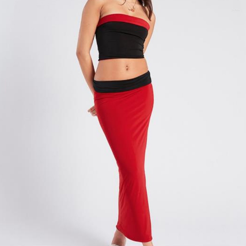 Work Dresses In Matching Dress Skirt Sets Sexy Midi Conjuntos De Vestidos Falda Summer Beach Off Shoulder Tube Two Piece Set For Women