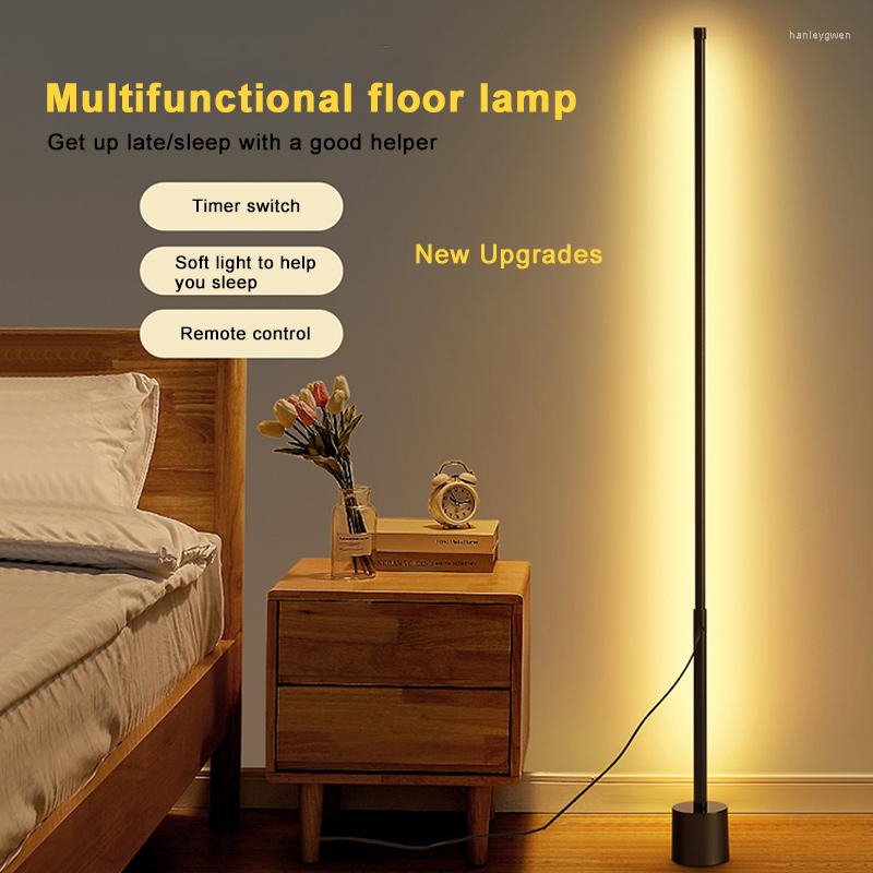 Lamps Floor Nordic LED Acrylic Standing Wall Corner Ambient Lighting Fixture For Living Room Study Bedroom Vertical Illumination