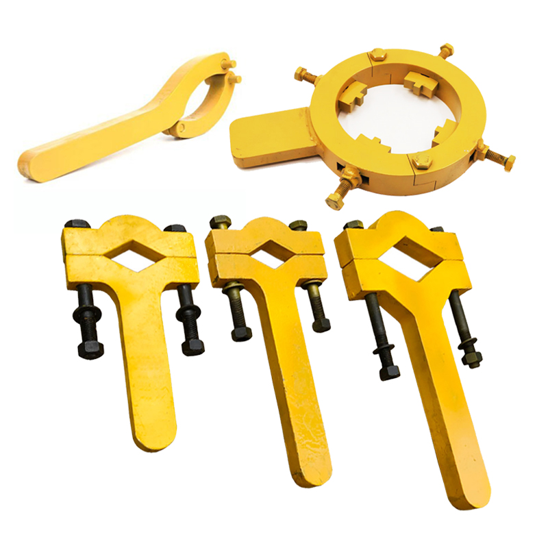 Adjustable Hydraulic Cylinder Spanner Wrench Gland Nut Oil Seal O Rings Removal Tool for all Types of Heavy Equipment Construction Machinery Excavator