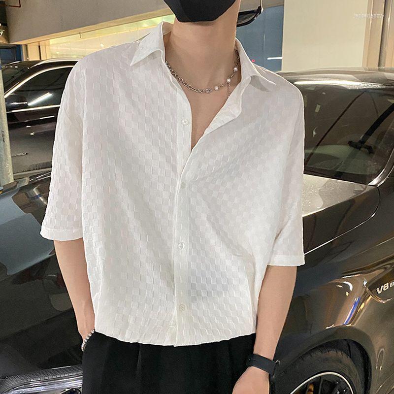 Men's Casual Shirts Fashionable Screw Thread Solid Loose Button Temperament Turn-down Collar Men's Clothing 2023 Spring Summer Tops, Black
Men's Casual Shirts Fashionable Screw Thread Solid Loose Button Temperament Turn-down Collar Men's Clothing 2023 Spring Summer Tops, Black