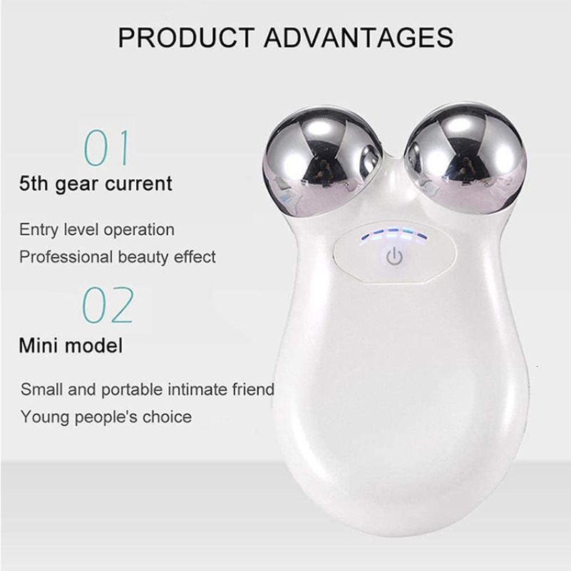 Face Massager Electric Micro-Current Face Massager 3D EMS Firming Micro Current Deedema Decree Wrinkle Skin Rejuvenation Beauty Instrument 230615