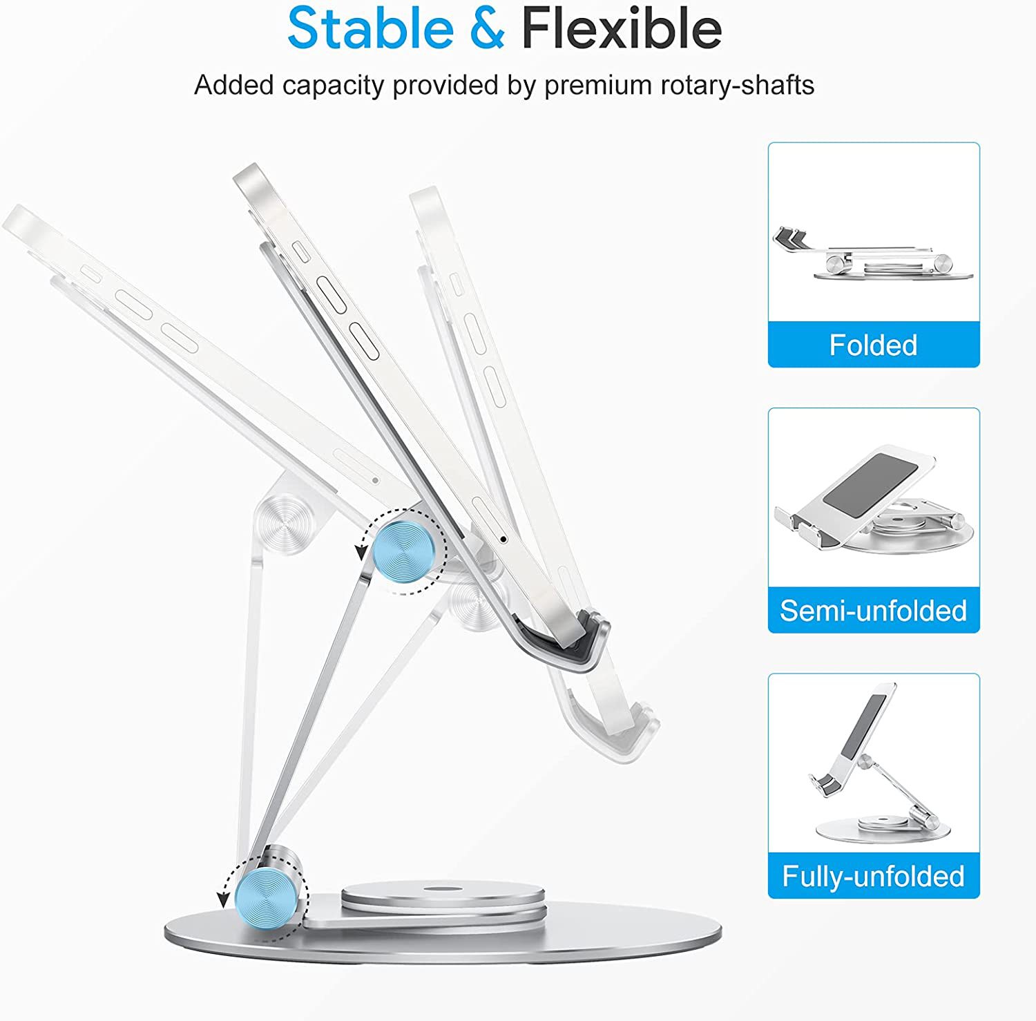 tablet Desktop stand Swivel aluminum stand for ipad mobile phone stand