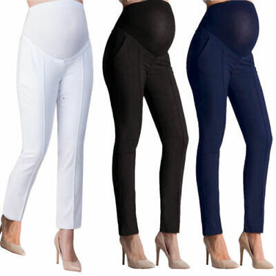 Women's Pants Capris Casual Elastic Belly Protection Maternity Pregnant Leggings Pant Trouser Pencil Pant Pregnancy Clothings High Waist Long Pan