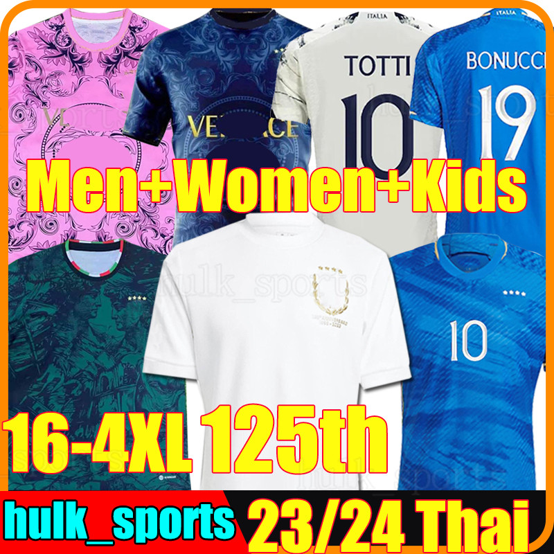 4XL 23/24 Italia CHIESA 125th Soccer Jerseys ItAlYS BONUCCI TOTTI VERRATTI RASPADORI JORGINHO DI LORENZO BARELLA 2023 concpet men kids kit football shirts, 22-23 away
4XL 23/24 Italia CHIESA 125th Soccer Jerseys ItAlYS BONUCCI TOTTI VERRATTI RASPADORI JORGINHO DI LORENZO BARELLA 2023 concpet men kids kit football shirts, 22-23 away