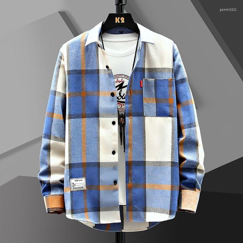 Men's Casual Shirts Seasons Long Sleeved Loose Coat Top Men's Plaid Student Tops For Men Clothing Camisas Y Blusa, 13
Men's Casual Shirts Seasons Long Sleeved Loose Coat Top Men's Plaid Student Tops For Men Clothing Camisas Y Blusa, 13