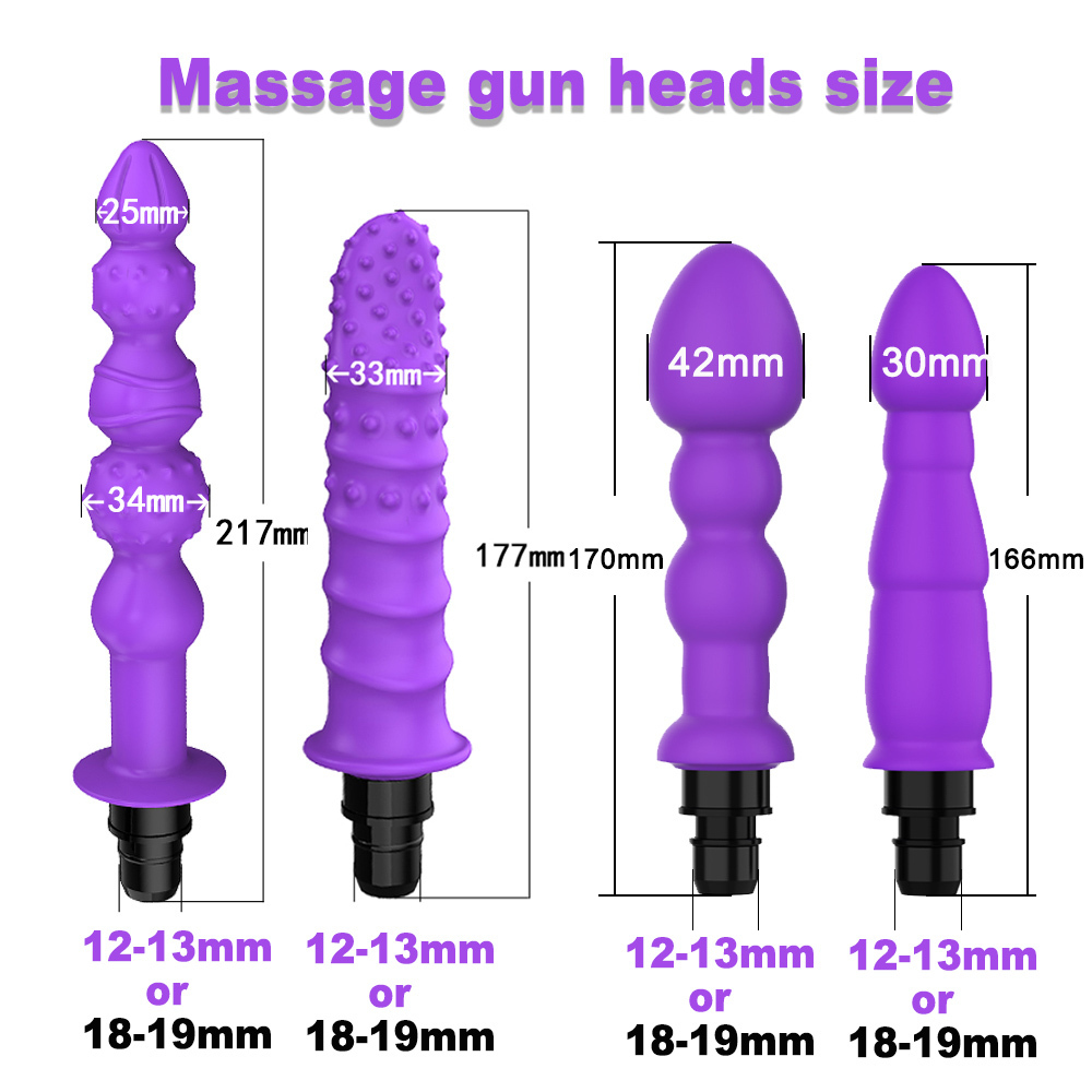 Massage Gun Massage Gun Vibrators Head Vibration Message Gun for Female Man Fascia Massage Gun Percussion Silicone Heads Accesories 230615