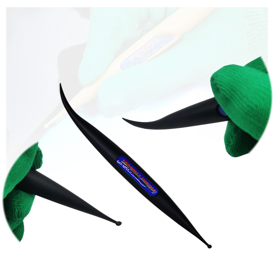 Magnetic Dual-Head Tint Squeegee Set - 2-Piece Plastic Tool with Pointed & Round Tips for Precision Auto Film and PPF Work in Tight Gaps FR-10