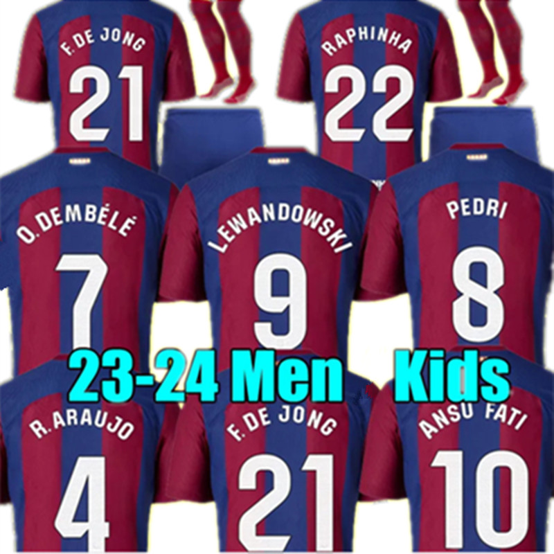 23 24 GAVI BARCELONA MEMPHIS soccer jerseys PEDRI ANSU FATI F. DE JONG camiseta de futbol O. DEMBELE R. Araujo FERRAN DEST ADAMA Men football shirt kids kit socks jersey, Color 4
23 24 GAVI BARCELONA MEMPHIS soccer jerseys PEDRI ANSU FATI F. DE JONG camiseta de futbol O. DEMBELE R. Araujo FERRAN DEST ADAMA Men football shirt kids kit socks jersey, Color 4