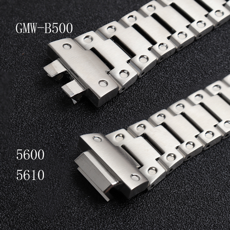 Watch Bands Stainless Steel watchband for casio GW-B5600 DW5600/M5610/GMW-B5000/GA2100/GM-2100 GM5600 watch band metal steel strap Bracelet 230616