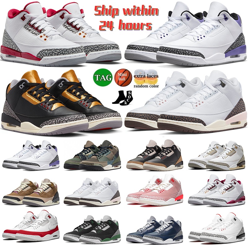 Jumpman 3 Basketball Shoes 3s for Mens Trainers Women Sneakers Wizards White Cement Reimagined Lucky Green Desert Elephant Cardinal Red Neapolitan Sports Ogmine, 15
Jumpman 3 Basketball Shoes 3s for Mens Trainers Women Sneakers Wizards White Cement Reimagined Lucky Green Desert Elephant Cardinal Red Neapolitan Sports Ogmine, 15