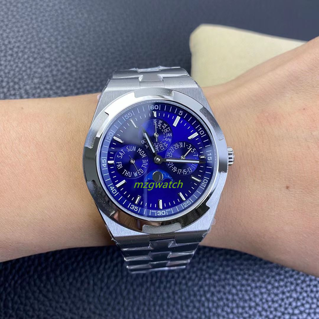 8F Mens watch 4300V cal.1120 QP/1 Ultra-thin movement diameter 41.5mm Perpetual calendar moon phase display Steel fast disassembly device strap VC, As shown
8F Mens watch 4300V cal.1120 QP/1 Ultra-thin movement diameter 41.5mm Perpetual calendar moon phase display Steel fast disassembly device strap VC, As shown