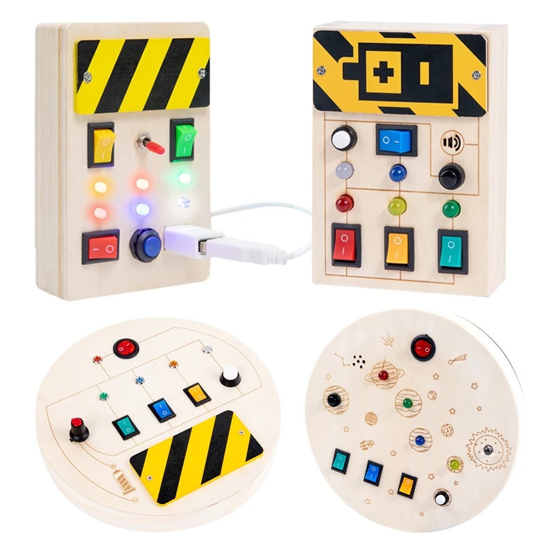 Children Electronic Busy Board Kids LED Light Switch Wooden Sensory Toys Toddlers Learning Cognitive Educational Toys
Children Electronic Busy Board Kids LED Light Switch Wooden Sensory Toys Toddlers Learning Cognitive Educational Toys