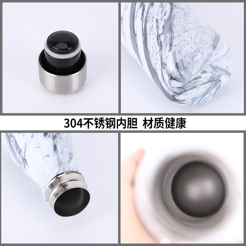 Coke Bottle Stainless Steel Fashion Thermos 500ml Cup Bowling Sports Kettle Creative Gift