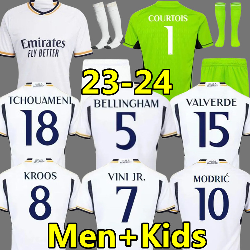 2023 2024 BELLINGHAM VINI JR soccer jerseys Real Madrids Valverde MODRIC Tchouameni CAMAVINGA ALABA COURTOIS 23 24 football shirt men kids kits Camiseta De Futbol, 23-24 home
2023 2024 BELLINGHAM VINI JR soccer jerseys Real Madrids Valverde MODRIC Tchouameni CAMAVINGA ALABA COURTOIS 23 24 football shirt men kids kits Camiseta De Futbol, 23-24 home