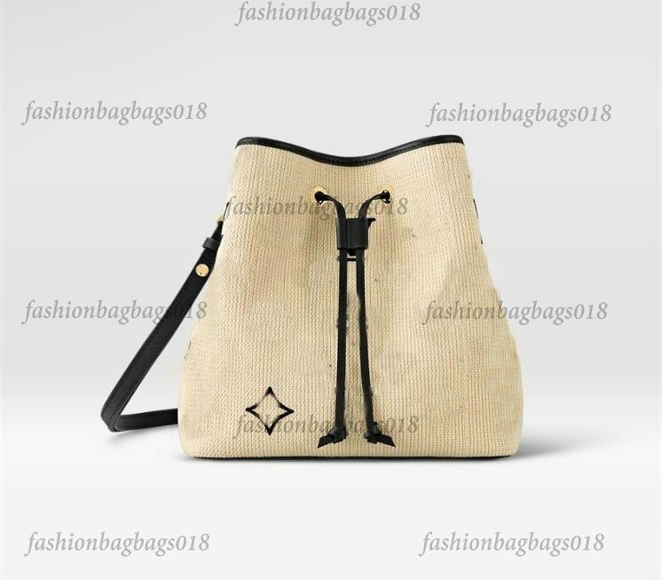 23SS By The Pool M22852 M23080 NeoNoe MM Bucket bags Neo Noe Embroidered Monograms Drawstring Shoulder Bag Summer Raffia-like Cotton Designer Purse Crossbody
23SS By The Pool M22852 M23080 NeoNoe MM Bucket bags Neo Noe Embroidered Monograms Drawstring Shoulder Bag Summer Raffia-like Cotton Designer Purse Crossbody