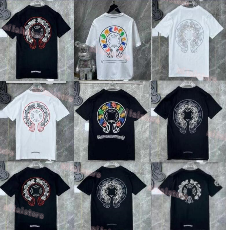2023 Ch Fashion Heart Men's t Shirt Designer Classic Chromes Summer Brand Crew Neck Short Sleeve Sanskrit Letter Pullover T-shirt Horseshoe Cross Pattern Tops Tees, W111
2023 Ch Fashion Heart Men's t Shirt Designer Classic Chromes Summer Brand Crew Neck Short Sleeve Sanskrit Letter Pullover T-shirt Horseshoe Cross Pattern Tops Tees, W111