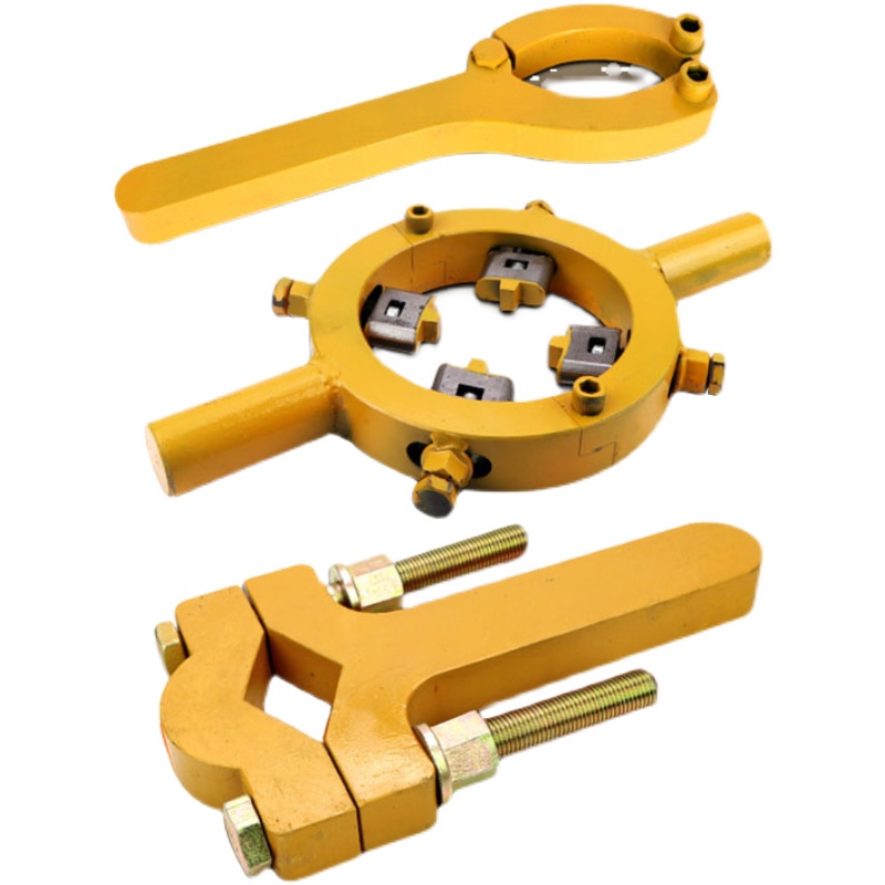 Adjustable Hydraulic Cylinder Spanner Wrench Gland Nut Oil Seal O Rings Removal Tool for all Types of Heavy Equipment Construction Machinery Excavator
