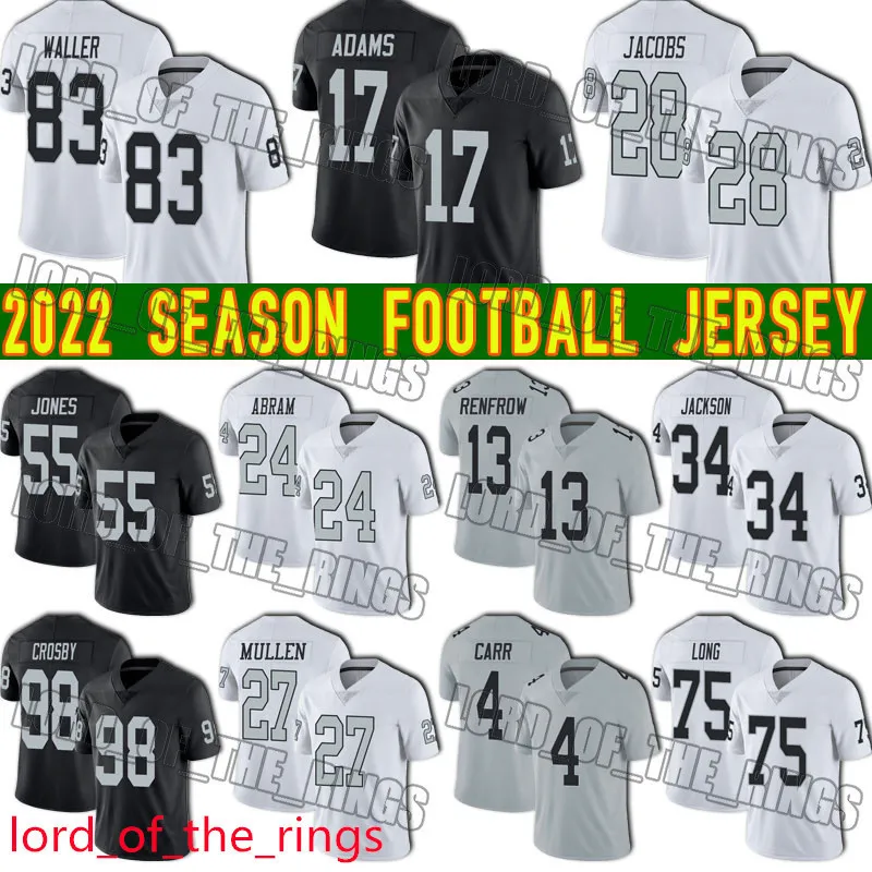 17 Davante Adams Jersey Football Josh Jacobs Las Darren Waller Maxx Crosby Vegas''Raiders''Nfl''Chandler Jones Hunter Renfrow Derek Carr, Woman custom jersey (txz)
17 Davante Adams Jersey Football Josh Jacobs Las Darren Waller Maxx Crosby Vegas''Raiders''Nfl''Chandler Jones Hunter Renfrow Derek Carr, Woman custom jersey (txz)