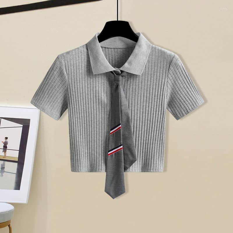 Work Dresses Knit Jk Uniform Short Sets Lapel Collar Shirt Korean Japanese Style Two Piece Women Outfits Summer Dress Female Clothing