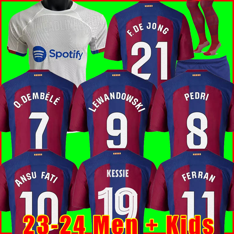 LEWANDOWSKI soccer jerseys 23 24 ANSU FATI BARCELONAS PEDRI GAVI FERRAN RAPHINHA 2023 2024 F. DE JONG DEMBELE Camisetas football shirt men kids kit sets equipment, 23/24 kids away
LEWANDOWSKI soccer jerseys 23 24 ANSU FATI BARCELONAS PEDRI GAVI FERRAN RAPHINHA 2023 2024 F. DE JONG DEMBELE Camisetas football shirt men kids kit sets equipment, 23/24 kids away