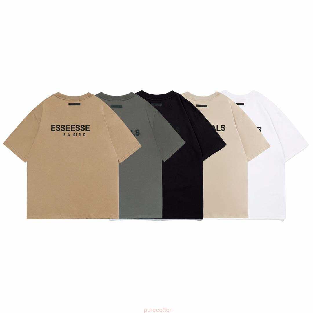 ESS Men's T-shirts Fog New Double Thread Back Silicone Short Sleeve and High Street Fashion, Beige
ESS Men's T-shirts Fog New Double Thread Back Silicone Short Sleeve and High Street Fashion, Beige