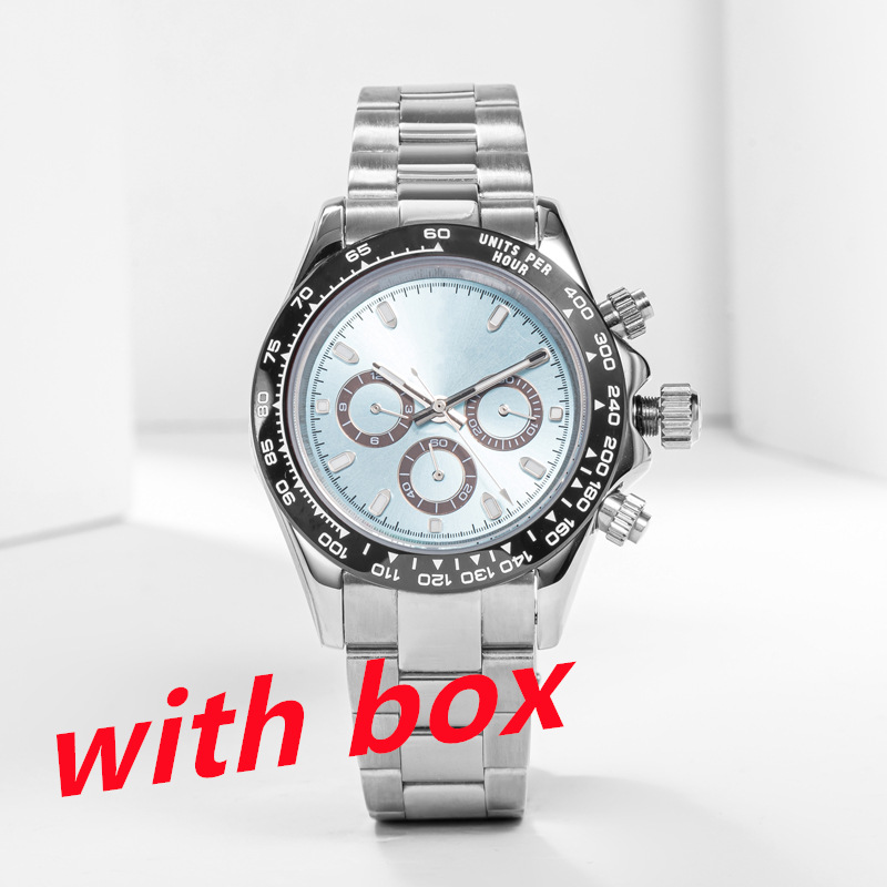 Men's 40MM Day All Dial Working watch designer 904L all stainless steel ceramic watch folding buckle waterproof super bright sapphire watches Montre de luxe with box
Men's 40MM Day All Dial Working watch designer 904L all stainless steel ceramic watch folding buckle waterproof super bright sapphire watches Montre de luxe with box