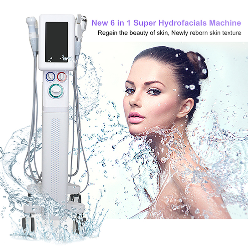 Microdermabrasion 6 in 1 Hydro Oxygen dermabrasion aqua Jet peel beauty facial machine