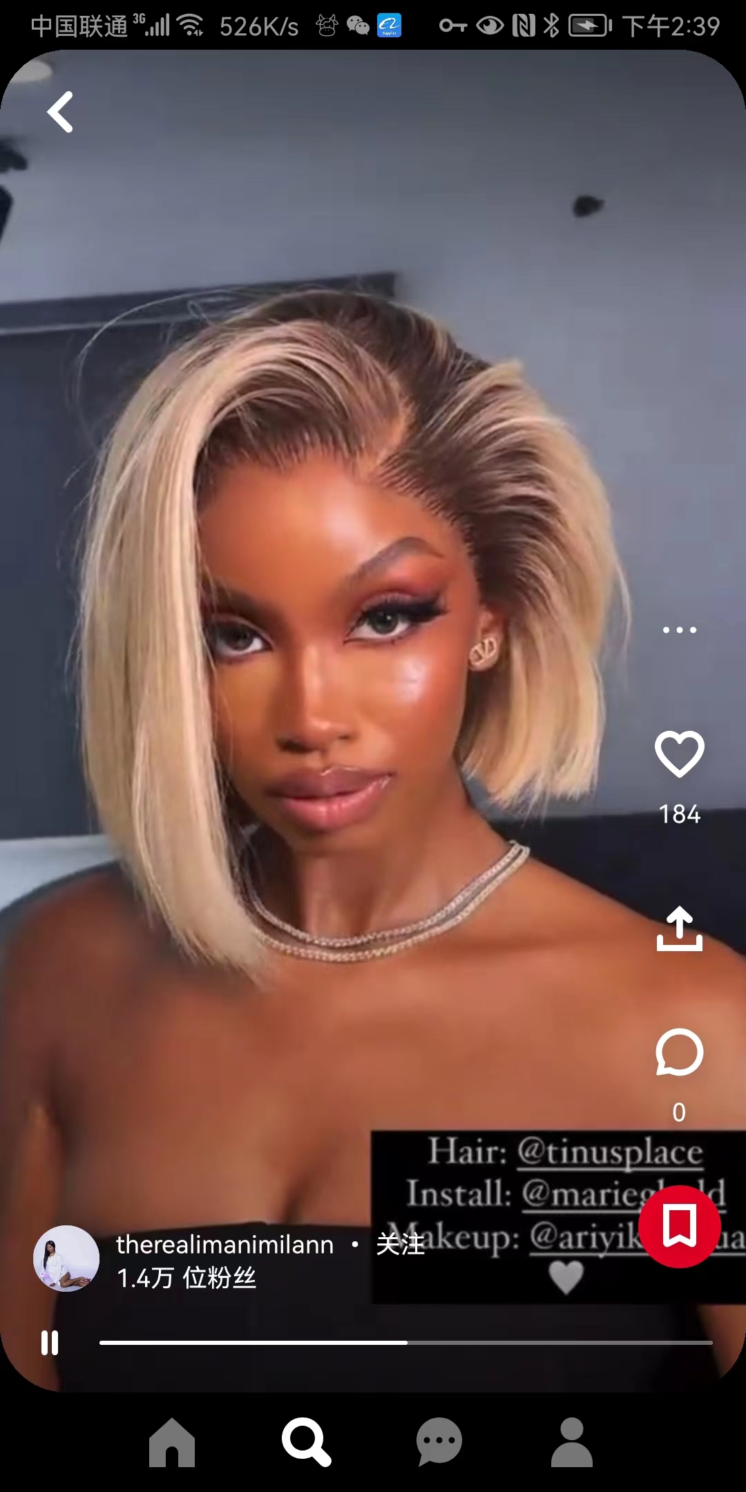 Blonde bob wig with brown roots straight #613 blonde ombre bob 13x4 transparent lace front wig with #4 brown color roots short side part 10inches