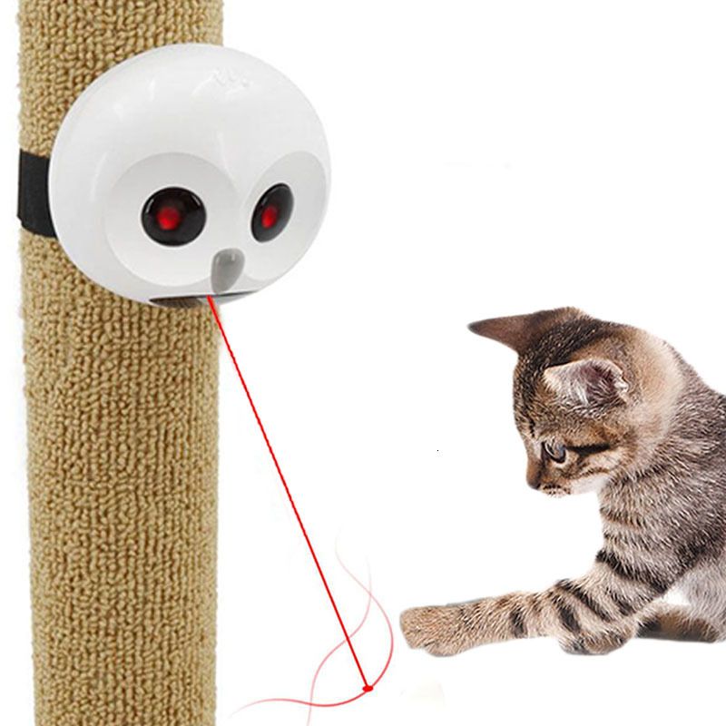 Cat Toys Funny Cat Laser Toy Red Dot Automatic Interactive Laser Pointer Cat Toy Led Light Invigorating Teaser Training Gatos Accesorios 230617