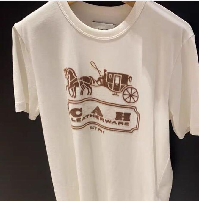 Mens T Shirt Designer For Men Womens superior quality Shirts Fashion tshirt With Letters carriage Short Sleeve coach Man Tee Woman Clothing, 01
Mens T Shirt Designer For Men Womens superior quality Shirts Fashion tshirt With Letters carriage Short Sleeve coach Man Tee Woman Clothing, 01